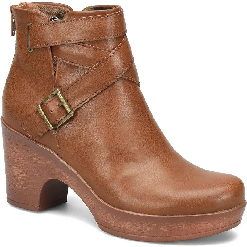 B.O.C. Womens Briley Faux Leather Ankle Booties