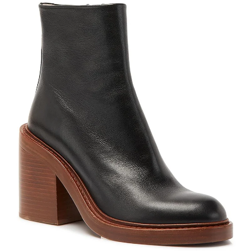 Chloe Womens MAY Leather Round Toe Ankle Boots