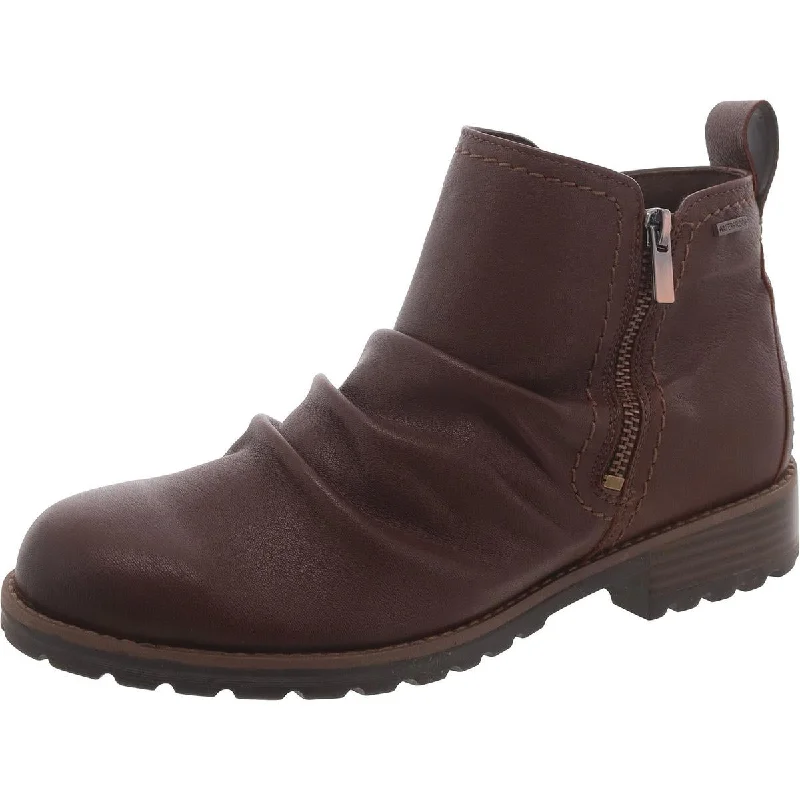 Clarks Womens Leather Outdoor Booties