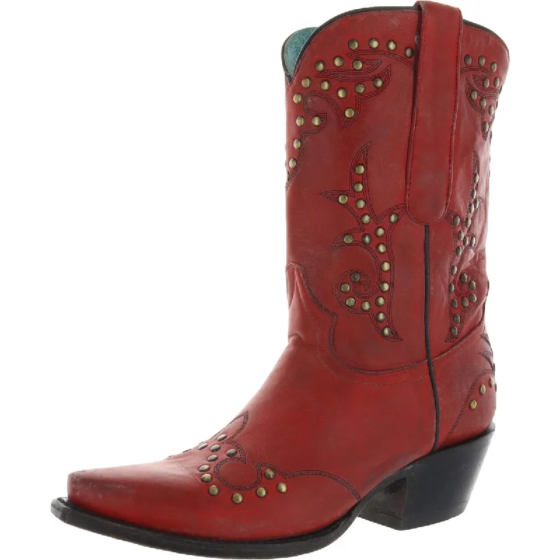 Corral Womens Faux Suede Pull On Cowboy, Western Boots