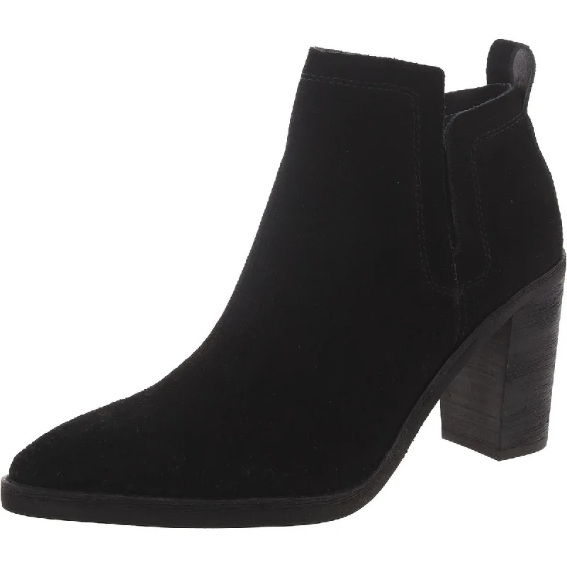 Dolce Vita Womens Leather Almond Toe Ankle Boots