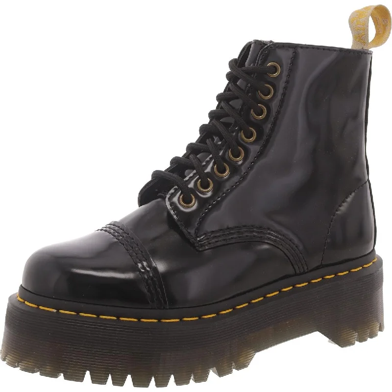 Dr. Martens Womens Sinclair Patent R Mid-Calf Boots