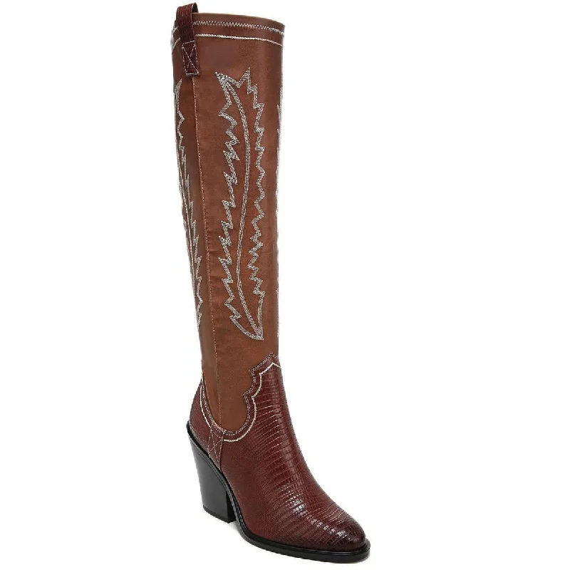 Franco Sarto Womens Glenice  Embroidered Cowboy, Western Boots