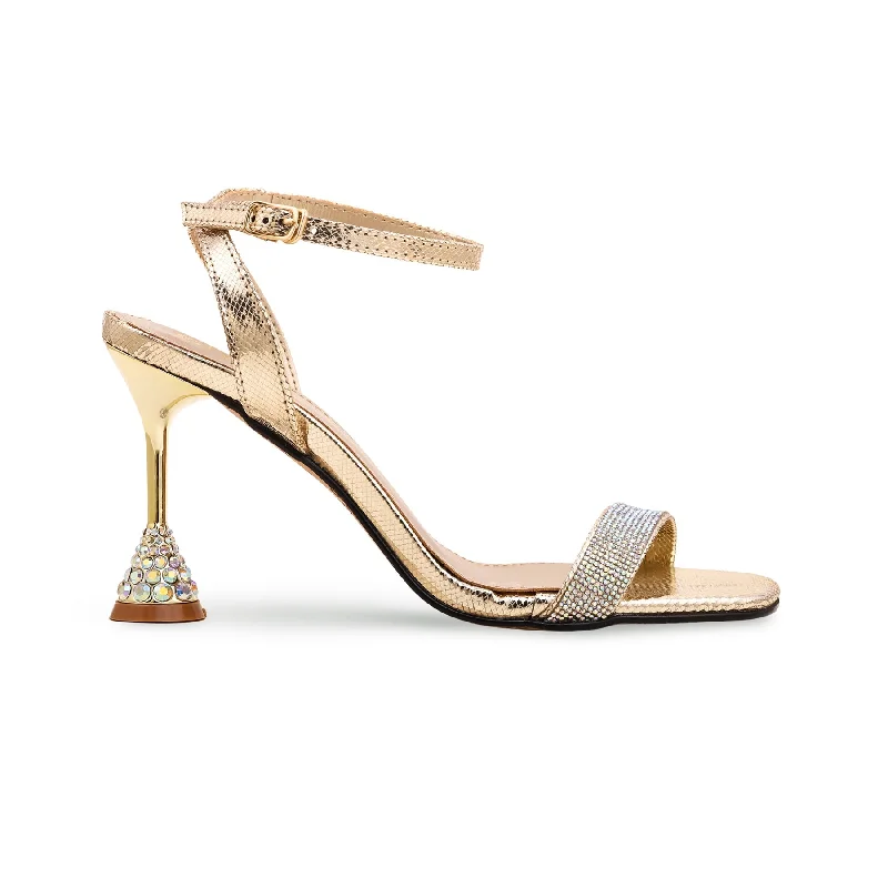 Golden Fancy Bridal Sandal FN5760