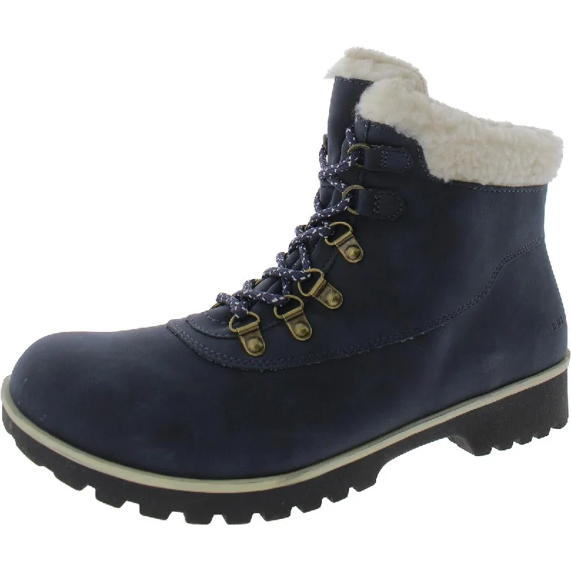 JBU by Jambu Womens Blue Creek Water Resistant Faux Fur Ankle Boots