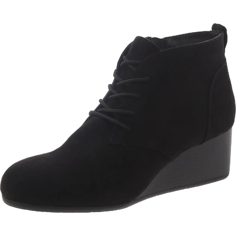 Kenneth Cole Reaction Womens Deka Wedges Lace-Up Ankle Boots