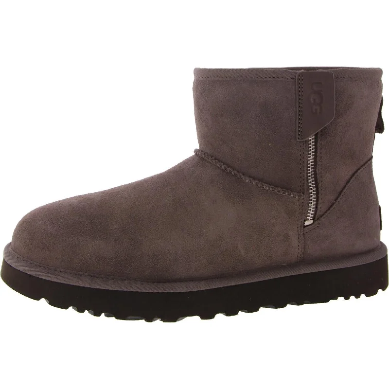 Ugg Womens Classic Mini Bailey Zip Suede Winter & Snow Boots