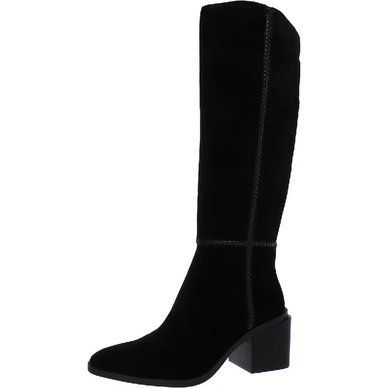 Vince Camuto Womens Kaleeca Suede Zip-up Over-The-Knee Boots