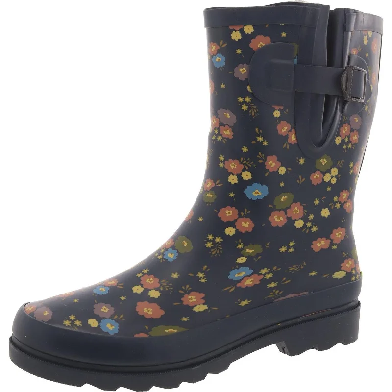 Western Chief Womens Prim Petals Lugged Sole Mid Calf Rain Boots