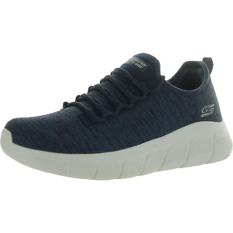 BOBS From Skechers Womens PERFECT PACE Knit Lace Up Casual And Fashion Sneakers