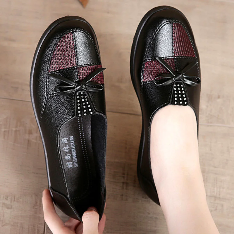 Cheap Shoes Women Leather Flats Female Flats Spring Shoes 2020 Classic Women's Loafers Casual Leather Shoes