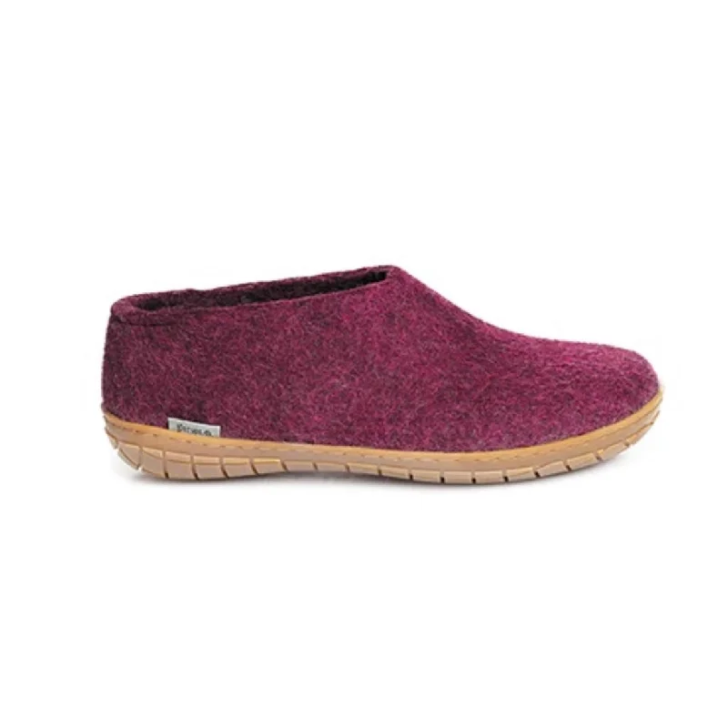 Shoe with Honey Rubber - Cranberry