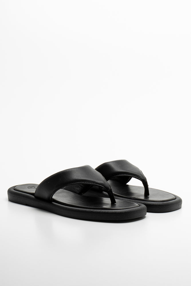 Elevated Flip Flop Black