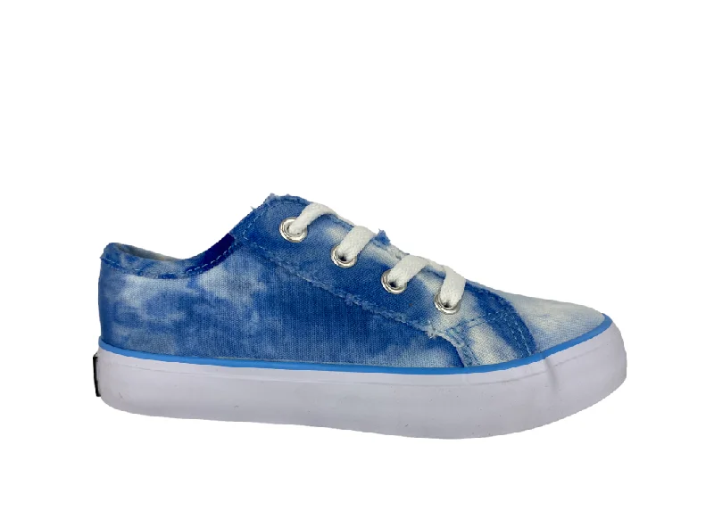 Gotta Flurt Girl's Tide Blue Tie-Dye Canvas Casual Sneaker