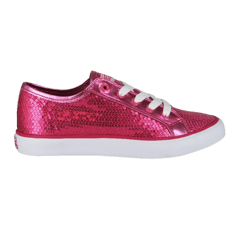 Gotta Flurt Women's Disco II Hot Pink Sequin Low Top Dance Sneaker