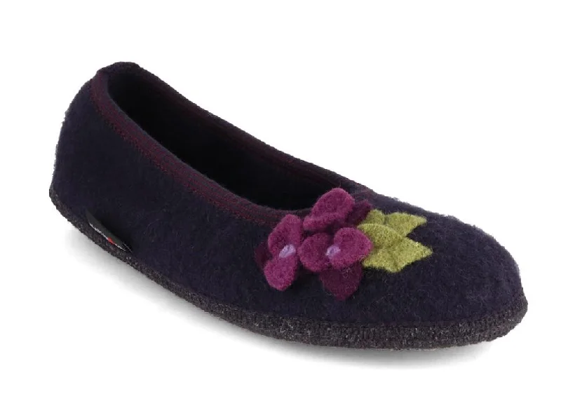 HAFLINGER Women Boiled Wool Ballerina 'Everest Hortus', lavender