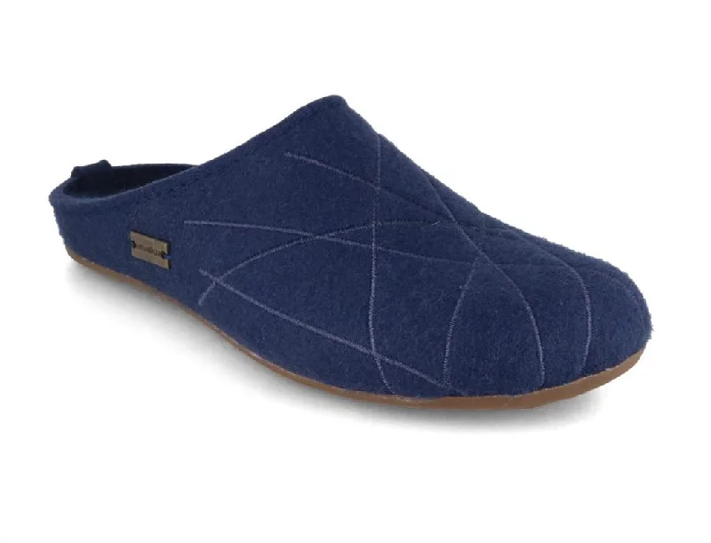 HAFLINGER Women Felt Slippers 'Everest Raya', blueberry