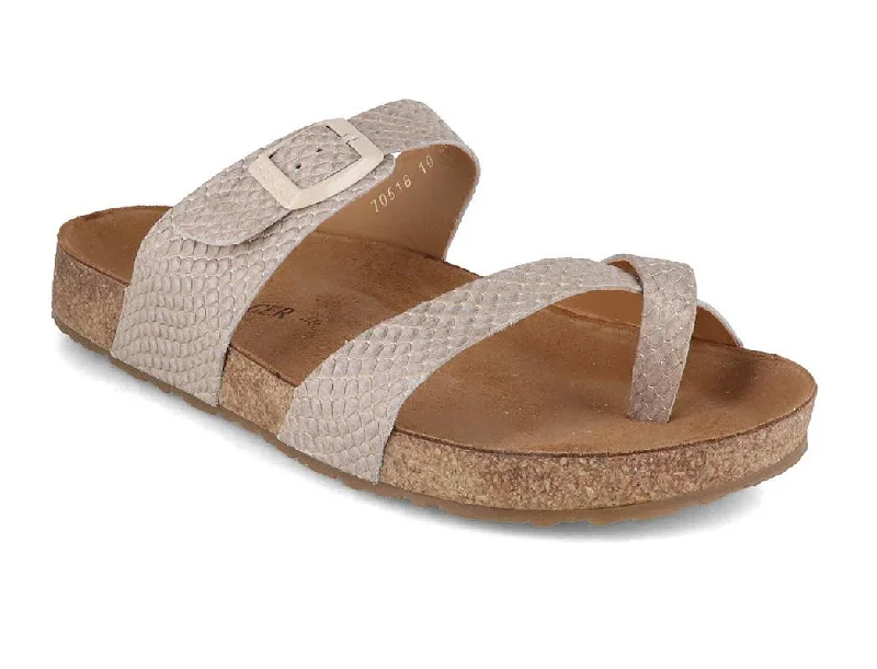 HAFLINGER Women Toe Separator Sandals 'Bio Juno', sand