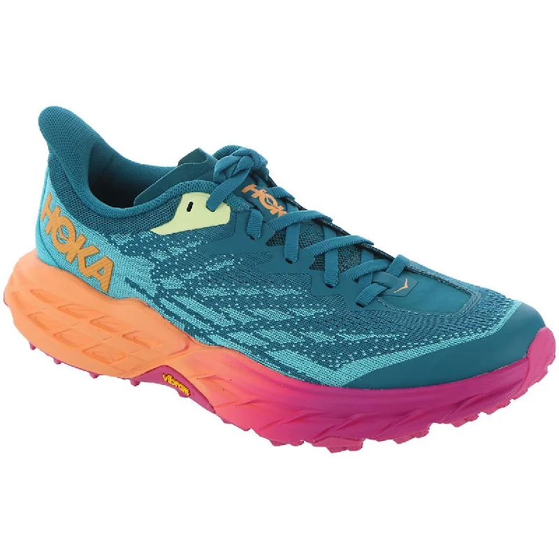 Hoka One Womens Speedgoat 5 Logo Lace Up Running Shoes