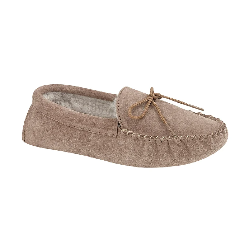 REO Womens Sheepskin Moccasin Slippers