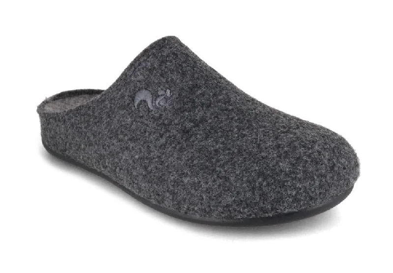 Thies Men Women recycled felt 'Slippers', roca-ceniza