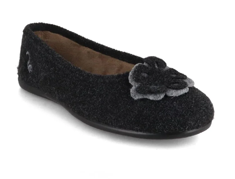 Thies Women Ballerinas 'Ecopicos', negro-militar