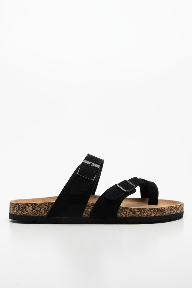 Toe Post Sandal Black