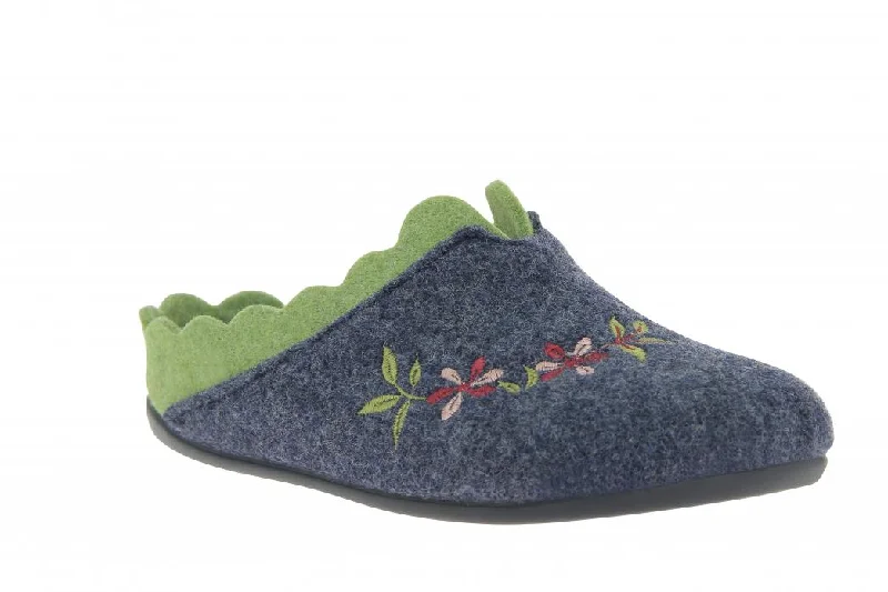 Varomed vital Women Slippers 'Nesrin', blue apple