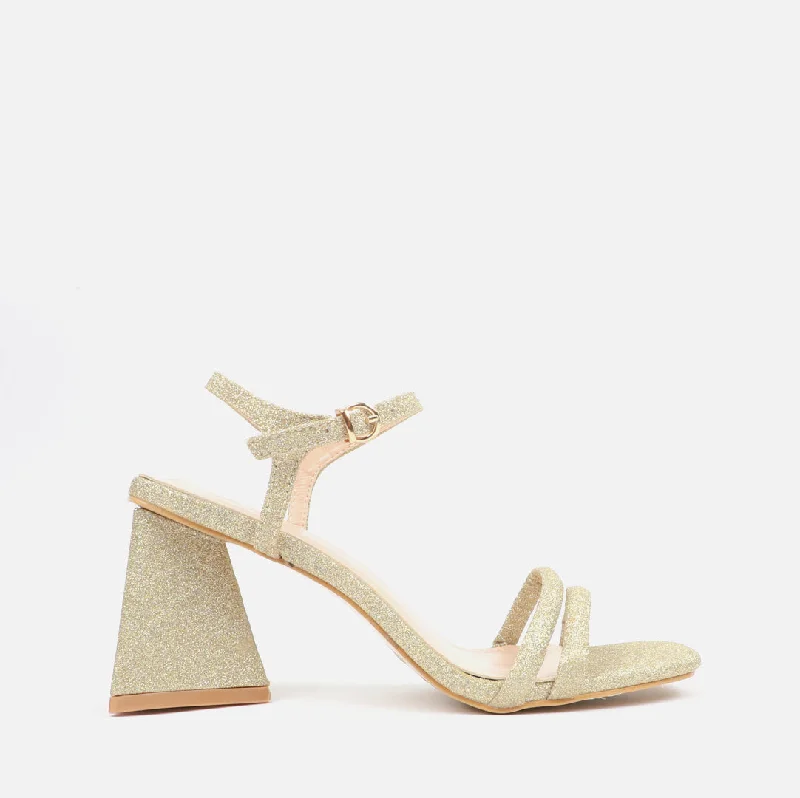 Women Block Mid Heel Sandal